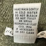 JILLIAN JONES Olive Green Wool Blend Turtleneck Sweater Dress Womens Size S Photo 6