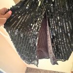 Vintage SWEELO sequins pearl silk maxi dress formal pageant‎ SIZE MEDIUM Black Photo 15