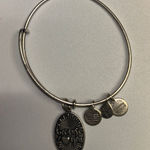 ALEX AND ANI  Silver-Tone Bangle Bracelet 2016 Because I Love Heart You Photo 0