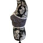 Forever 21 Sheer Gingham Cropped Cami Tank Top Bow Lace Photo 3