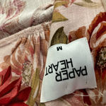 Paper Heart  Floral Maxi Dress Spaghetti Strap Pink Multi Size M Photo 8