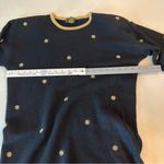 Charter Club Women’s Black Lamb’s wool Sweater with Gold Accents size Large Photo 3