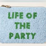 Kate Spade Light Blue Life of the Party Beaded Clutch Photo 4