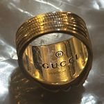 Gucci Interlocking G Sterling Silver Resin Flower Ring Photo 7
