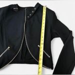 NWT Michael Vintage y2k Blazer Women’s M Black Long Sleeve Open Drape Front Size M Photo 5