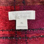 Christopher & Banks VINTAGE  Christmas Plaid Shirt Jacket Photo 4