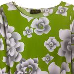 Bob Mackie Vintage  Wearable Art Green Floral Dress Size Xs Photo 4