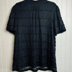 cupio NWT  black lace short sleeve blouse size 3X I38 Photo 0