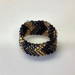 Cute Flexible Mesh Ring Black Size 8 Photo 0