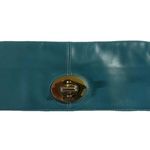 Coach YTK Madeline Fold Over Clutch with a Kisslock Coin Purse Teal Lambskin Photo 0
