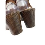 *Born Wedge Sandals Women’s Size 10 Brown Leather Strappy Comfort Summer Travel Photo 5