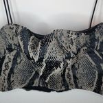 I am gia I.AM.GIA Capricorn Python Print Crop Top Photo 2