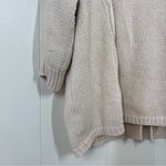 VICI  Cream Oversized Heavyweight Chunky Cable Knit Belted Cardigan Photo 10