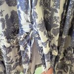 Love Shack Fancy Andie Floral Print Cotton Voile Midi Dress Blue Sz S Photo 5