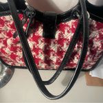 Vera Bradley Americana Red/white with black trim tote magnetic snap purse/ Bag Photo 8