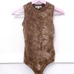 Cotton Citizen  Brisbane Brown Java Crystal Tank Bodysuit Size XS Photo 1