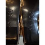 Mezlan Heeled Brown Leather Denim Sandals Bow Size 5.5 Photo 7