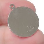 Sterling Silver  Happy Birthday MAY crown Pendant or Charm Photo 1