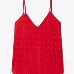 Zadig & Voltaire Casel Red Camisole M NWT Photo 0