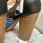 FarylRobin Blue Orange Strappy Sandals Stack Heel Ankle Strap Shoes Size 8 Photo 5