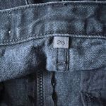 CARMAR Black Beatrice Zip Front Skirt with Reflective Side Zipper size 26 Photo 7