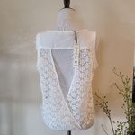 Solitaire White Lace Tank Top Medium Photo 4