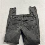All Saints Mast Black Zippered Skinny Ankle Jeans Size 25 EUC Photo 4