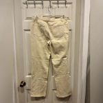 Lands' End Lands’ End Khaki Tan Beige High Rise Straight Leg Jeans size 12 Photo 4