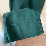 Faherty Uma High Rise Kick Crop Wide Leg Flare Cotton Pants Dark Green Size 27 Photo 8