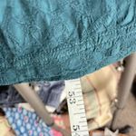 Fenini Women's Artsy Embroidered Castle Maxi Dress Teal Green Medium CottageCore Blue Photo 8