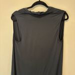 All Saints Black Amei Sleeveless Dress Shirt Blouse Adjustable Draping Luxury Photo 8