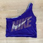 Nike Undone - One Of A Kind One Shoulder  Crop Top in Purple Photo 0