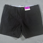 Merona  Women's Black Chino 5" Shorts Size 6 NEW NWT Photo 0