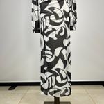 Anthropologie NWT Farm Rio  Long-Sleeve Mock-Neck Mesh Slim Midi Dress XXS Photo 5