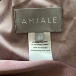 NWT Amsale Draped Satin One Shoulder Dress Mauve, Size 2 New w/Tag Pink Photo 5