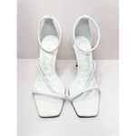 Schutz  Dress Sandals Ladies Size 9B White Leather Open Toe High Heel Photo 2