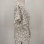Bohme  White & Grey Tie Scoop Neck Blouse Photo 5