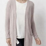 Barefoot Dreams Cozy Chic Ultra Light Back Tie Cardigan Dusty Rose Size 2X Photo 0