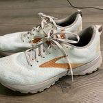 Brooks  Revel White and Rose Gold Running Sneakers 9 Photo 0