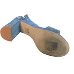 Jeffrey Campbell Share  Blue Rhinestone Sandal Heel Size 8 Right Shoe Only Ampute Photo 6