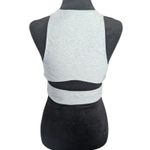 Outdoor Voices  Move Free Heather Grey Crop Top Cutout Activewear Medium Photo 4