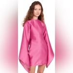 Oríré Women's Pink Dayar Ruffle Long Sleeve Satin Cocktail Dress, Size 2,$545 Photo 5
