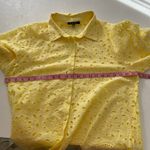 FORE Yellow Eyelet Lace Button Photo 3
