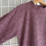 Woolly Threads NWT  long sleeve sweater in Heather maroon reverse loop Large Photo 4