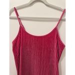Colsie Pink Velvet Slip Dress Size M Photo 2