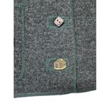 Woolrich NWT 100% Lambs Wool Charcoal Vest Bear & Deer Applique Women Sz M Photo 7