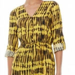 Alice + Olivia  Winnie Black And Yellow Romper Women’s 2 Photo 0