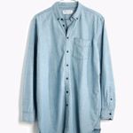 Madewell • Oversized Chambray Boyshirt button down boyfriend shirt denim blue Photo 3