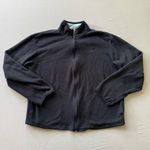 Vintage Fleece Zip Up Jacket Black Size L Photo 0