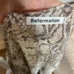 Reformation  Monica women’s snake print dress L Photo 5